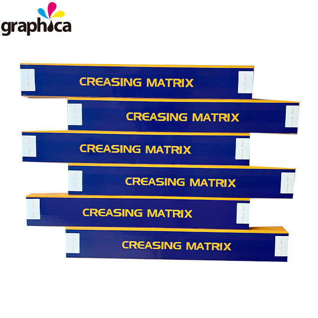 White Locator 2024 Matrice grafica di creasing basata su PVC per materiali di stampa a taglio stampato