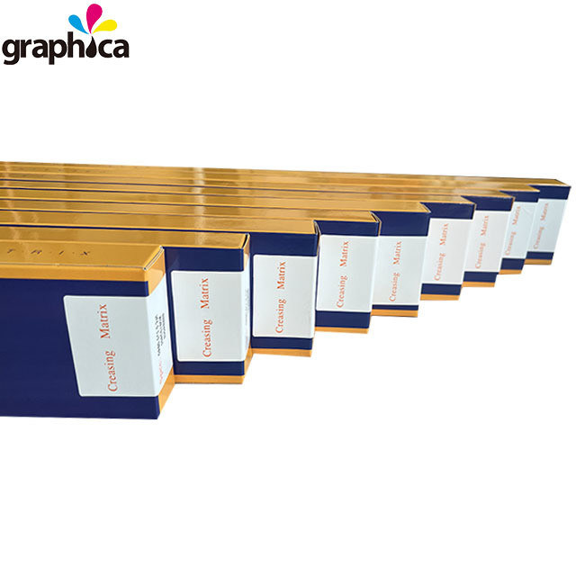 White Locator 2024 Matrice grafica di creasing basata su PVC per materiali di stampa a taglio stampato