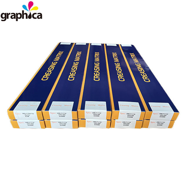 GRB 0,8x 2,7 mm Creasing Matrix Die Cutting Machine per imballaggio e stampa di carta