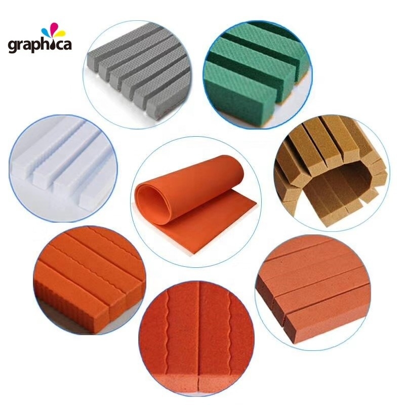 Fogli di gomma ad espulsione ad alta elasticità per taglio a stampo in spessore di 7 mm per dimensioni di 7x950x950 mm