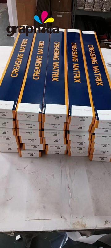 Materiali di stampa grafica di Pechino Fabbricazione a fuso a fuso Taglio a fuso Creasing Channel Creasing Matrix 1,3 kg/scatola