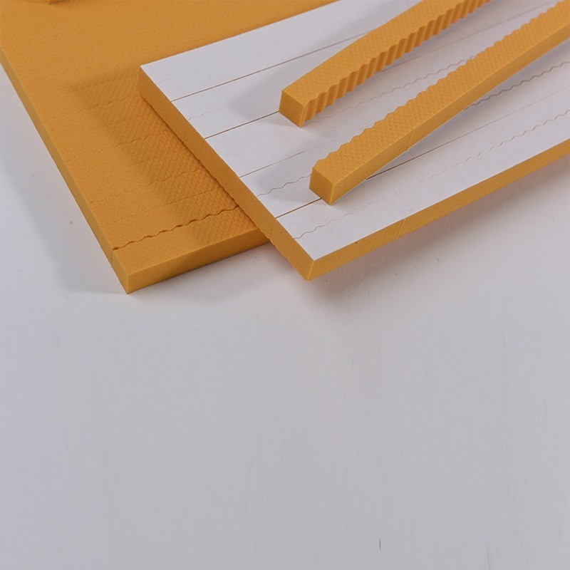 Spugna di gomma EPDM da taglio a stampo con adesivo colore arancione Dimensione 10x300x380mm