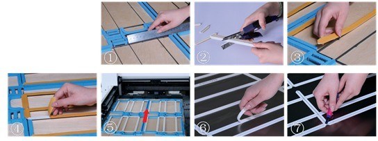 Taglio a strisce di matrice per la fabbricazione di cartoni e scatole di carta ondulata