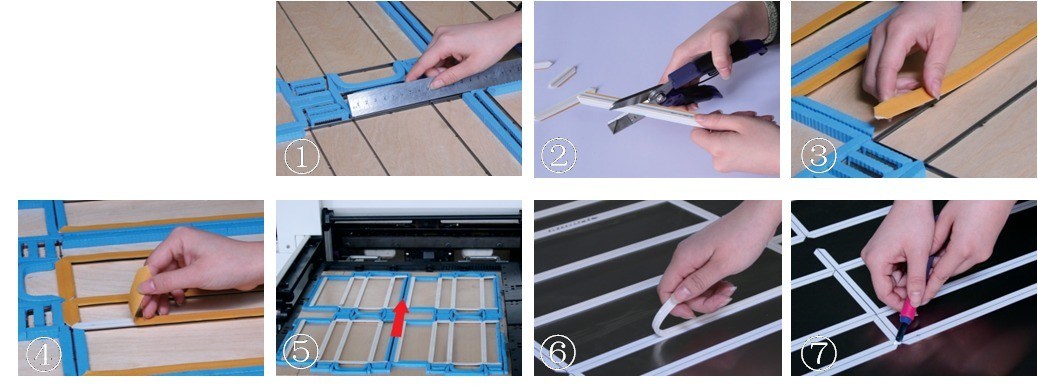 Macchine per il taglio a matrice a stampo a scatola di cartone ondulato con larghezza di canale di 1,3 mm