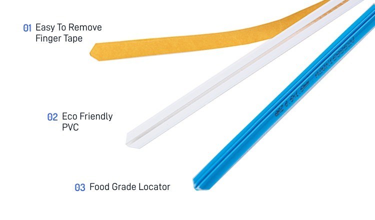 Grafica Blu bianco giallo Basato su plastica Creasing Matrix Adhesive Creasing Channel per MQ 1 scatola