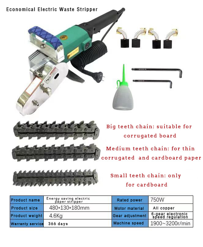 Strumento di rimozione della carta ondulata a 3800 giri al minuto 480x130x180 mm per cartone cartaceo ad alta velocità