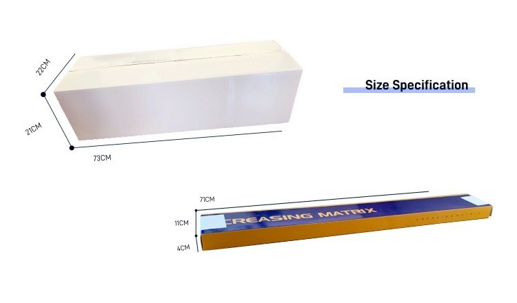 Bianco di plastica Super March corrugato Boxing Creasing Matrix Ideale per scatole corrugate