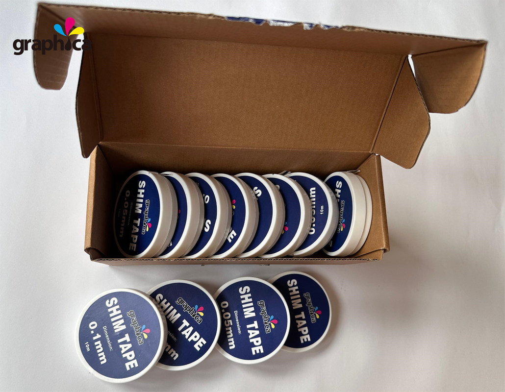 Nastro adesivo blu di acciaio per il taglio di strisce e altri materiali da stampa