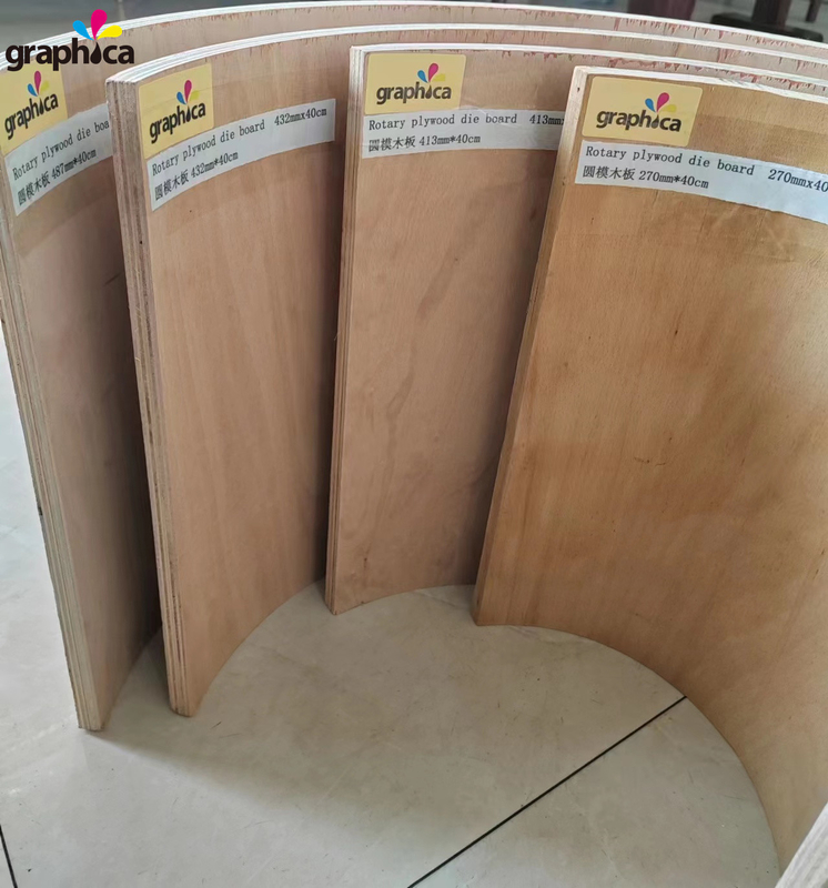 Frontale Back Birch deve essere da 0,7 a 1 mm entrambi i lati rotativo Die Board taglio per la produzione di matrice