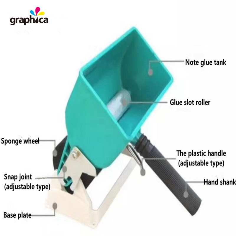 10cm Glue Slot Larghezza Roller Glue Spreader per Grafica Pechino 2024 Requisiti del Cliente